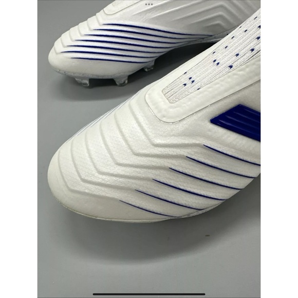 ADIDAS CLEATS PREDATOR 19+ FG/AG BOOST VIRTUSO - FOOTWEAR WHITE/BOLD BLUE 7.5 main image 9